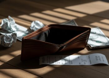 wallet has no money